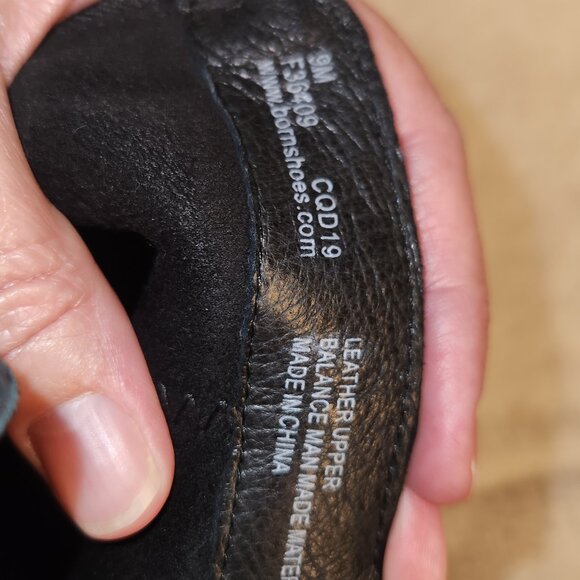 Born - Ankle Boot - Bessie - Black Smooth Leather - Size 9 (EU 40.5) - Picture 7 of 8